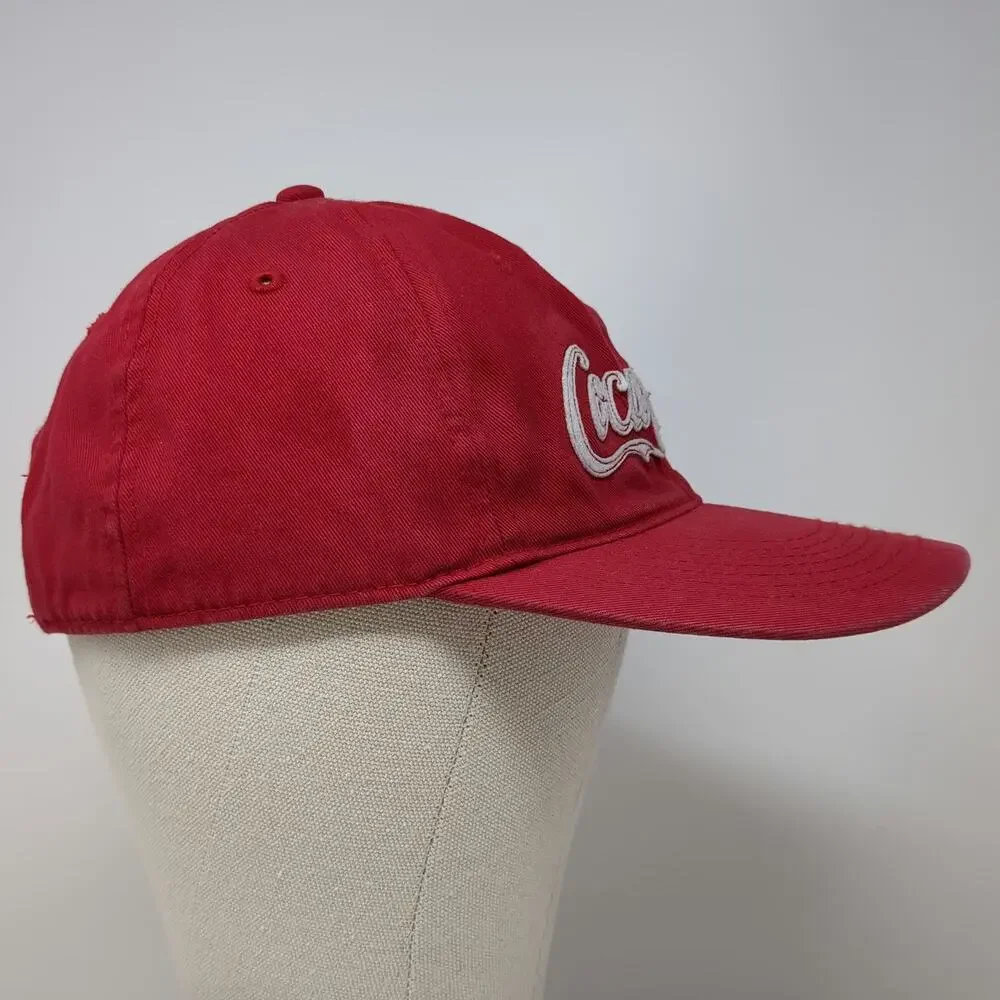 Anoma Baseball Cap Red One Size Coca Cola Embroidered Adjustable Strapback hat